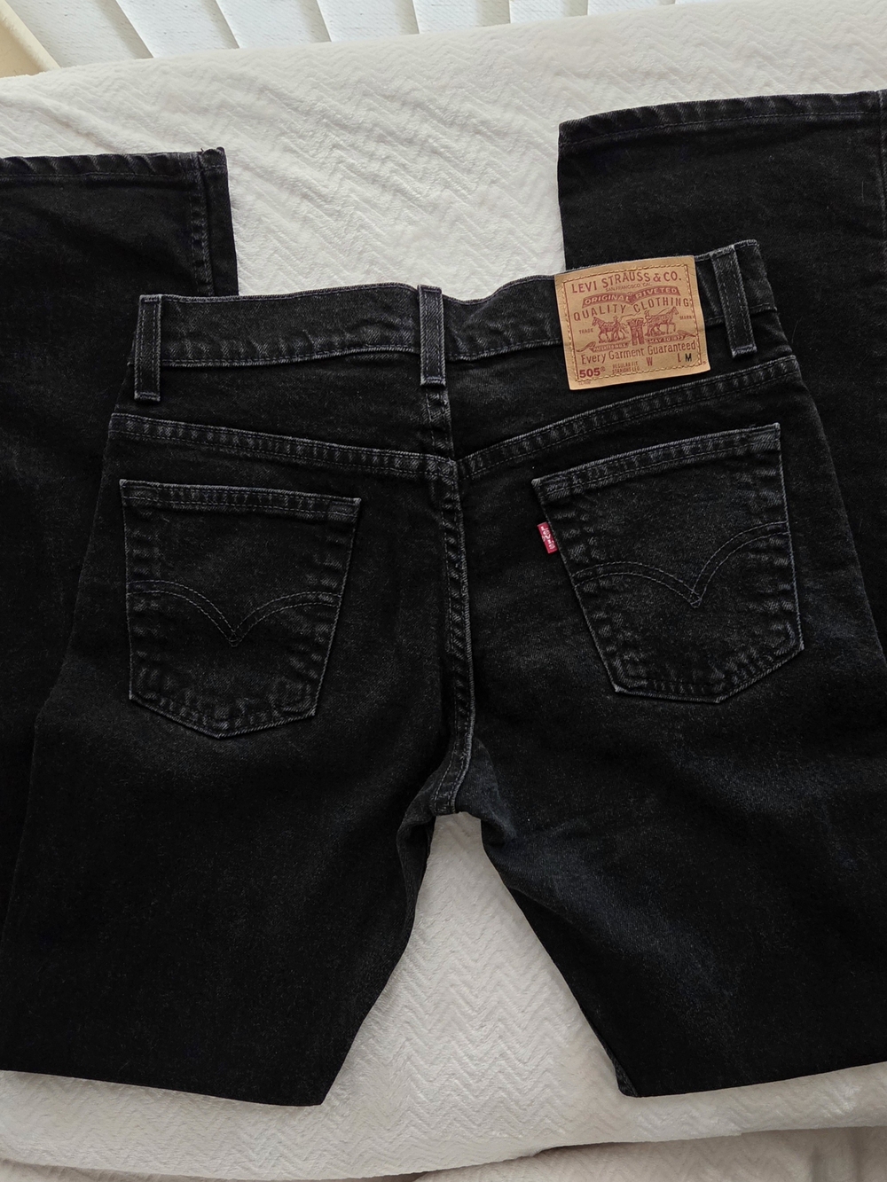 Vintage Levi's 505 Straight Fit Women's Juniors 7 Denim Jeans 90s Y2k Classic
